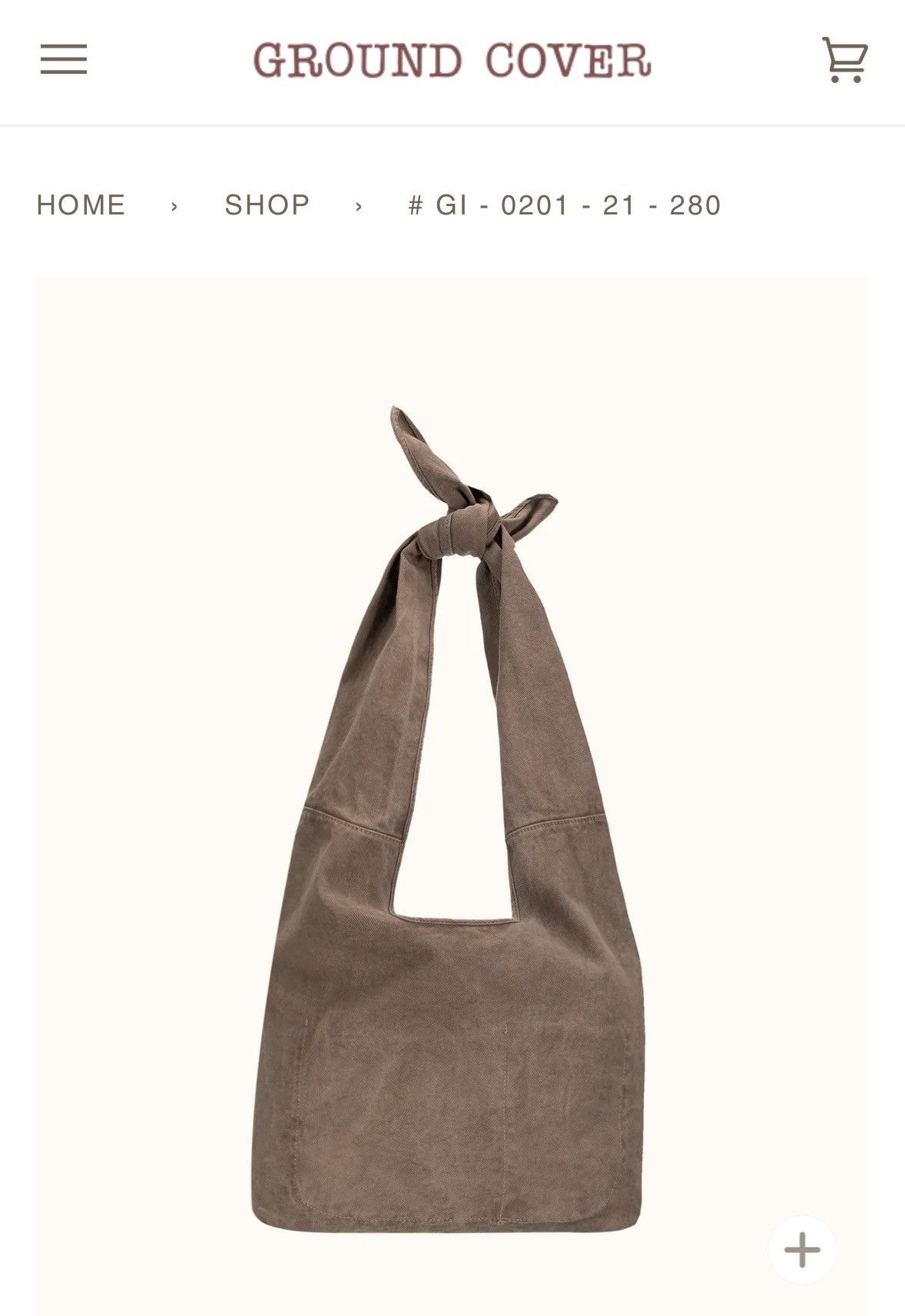 Ground Cover Ground Cover Tsuno Bag Brown | Grailed