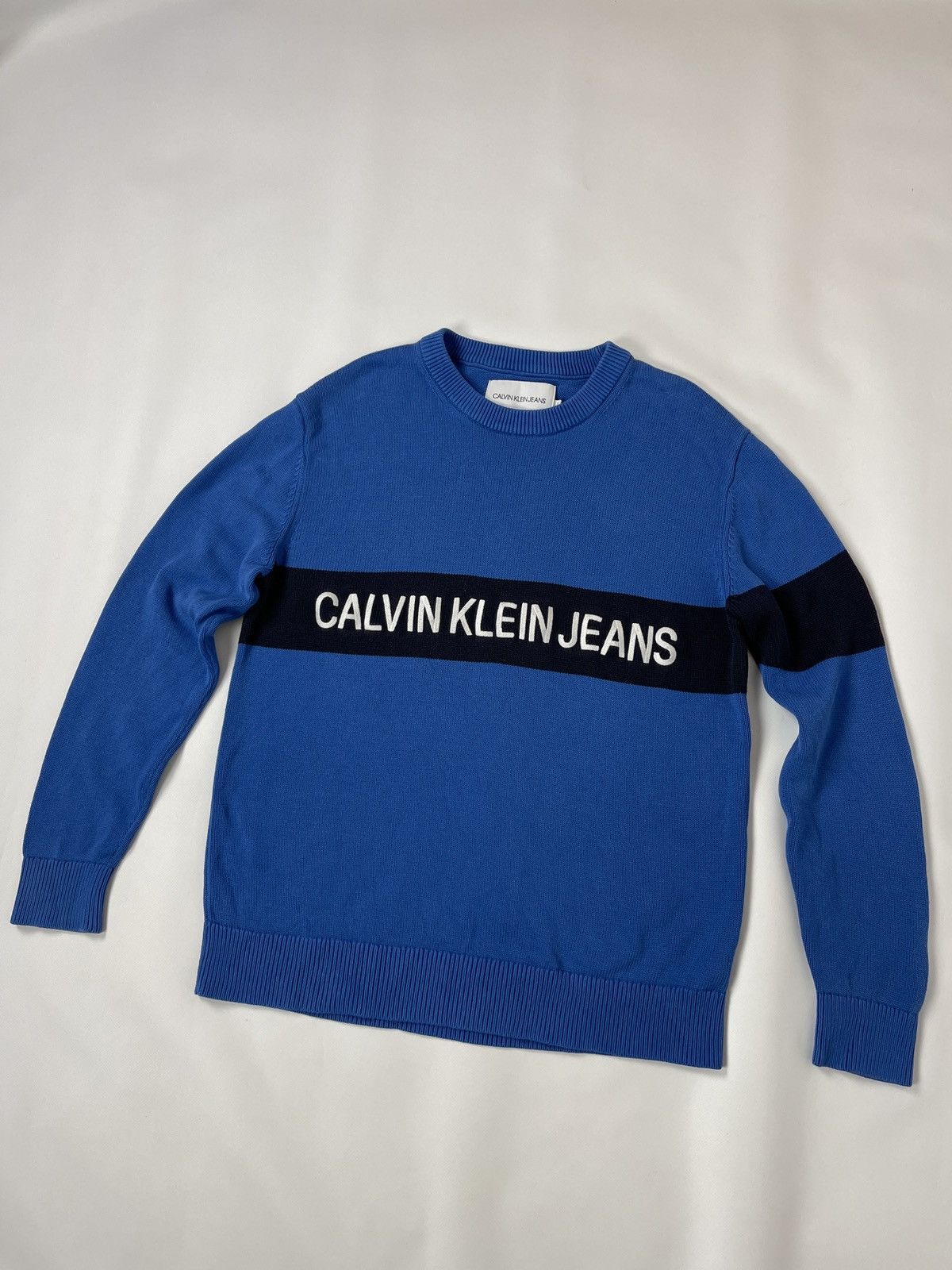 Calvin Klein Calvin Klein Jeans embroidered logo sweater raf simons style Size US S / EU 44-46 / 1 - 2 Thumbnail