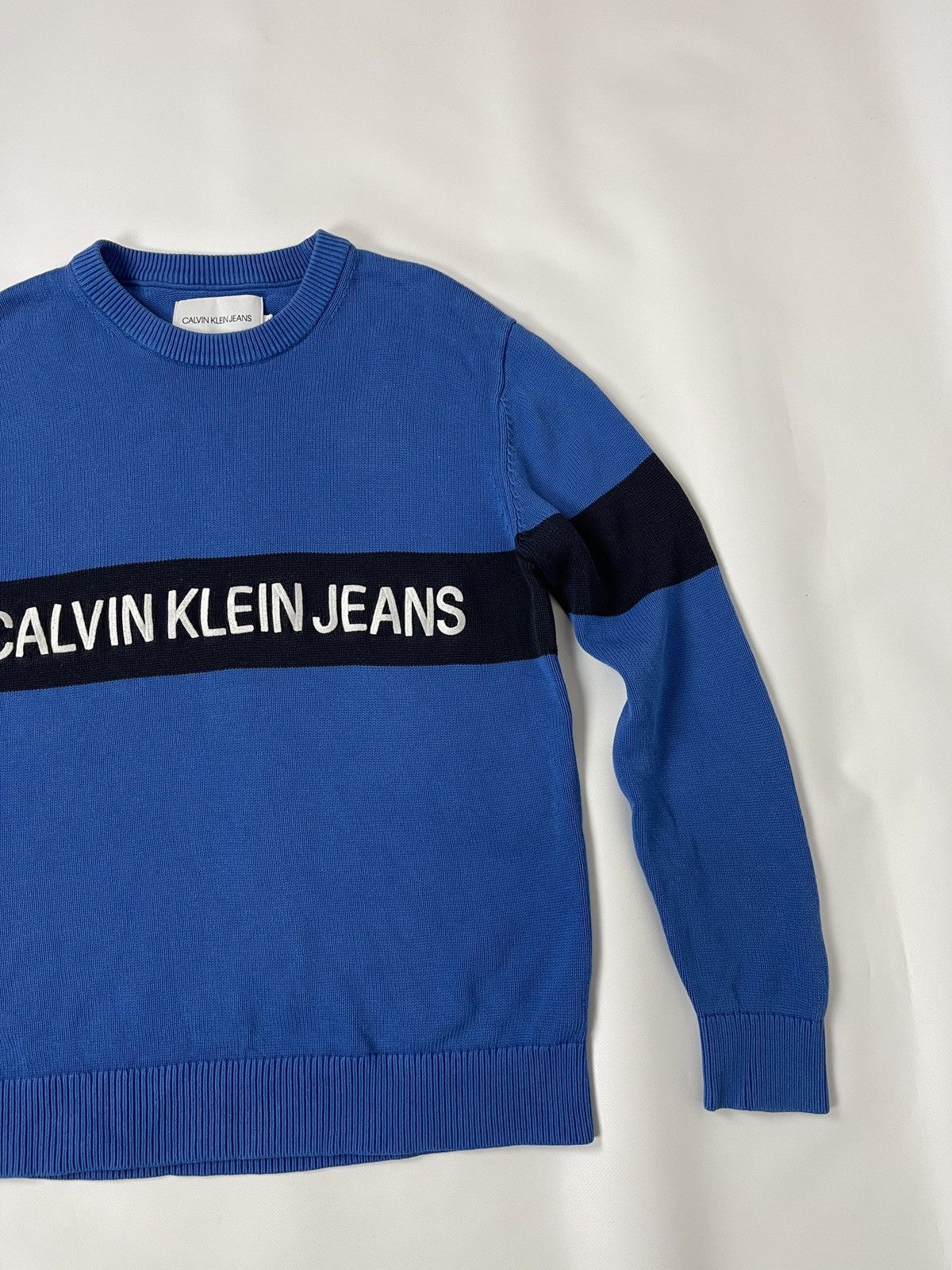 Calvin Klein Calvin Klein Jeans embroidered logo sweater raf simons style Size US S / EU 44-46 / 1 - 5 Thumbnail
