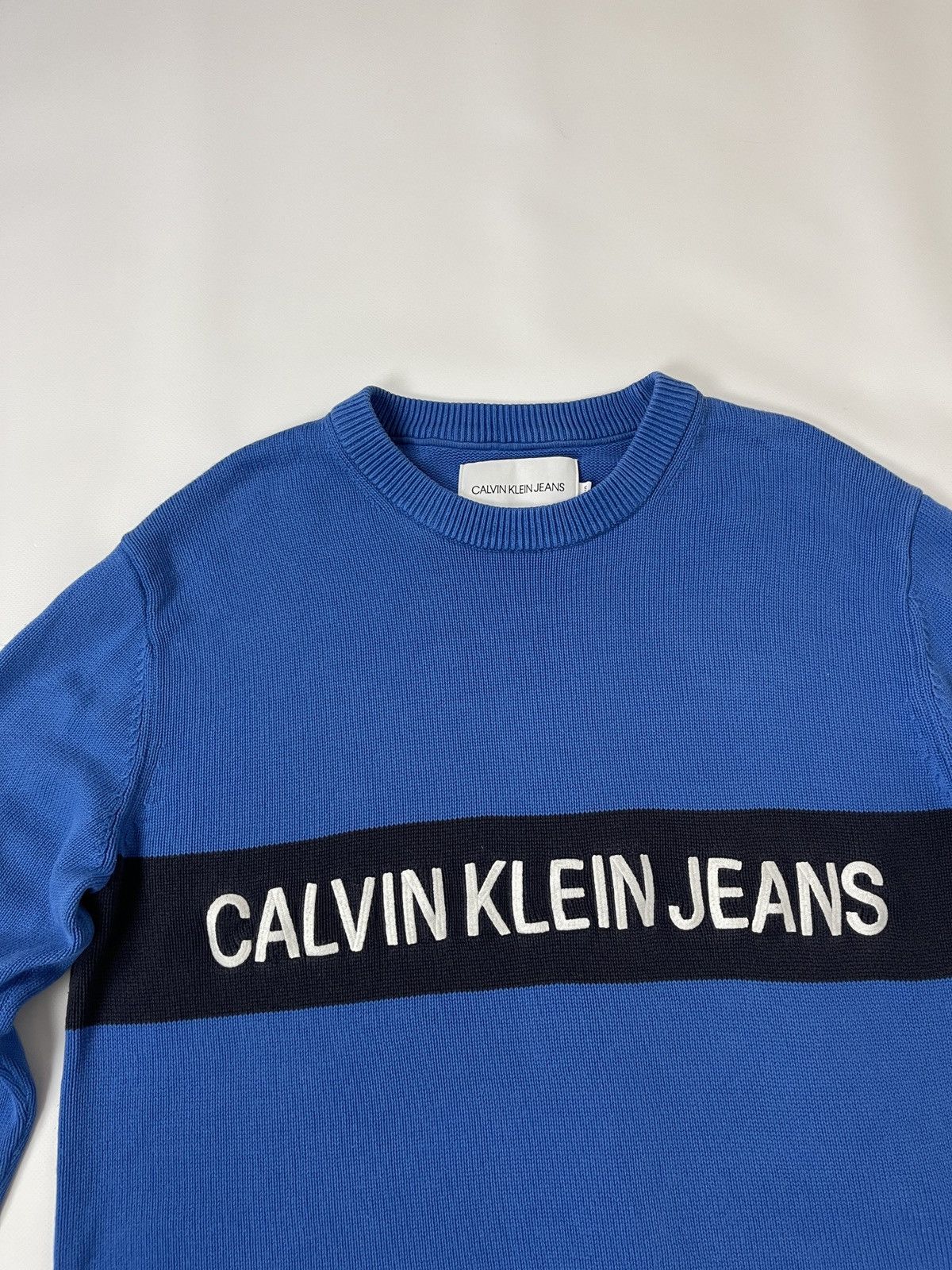 Calvin Klein Calvin Klein Jeans embroidered logo sweater raf simons style Size US S / EU 44-46 / 1 - 7 Thumbnail