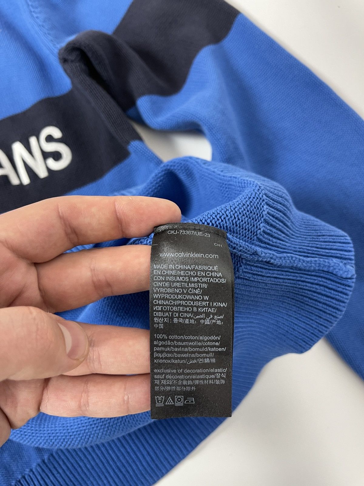 Calvin Klein Calvin Klein Jeans embroidered logo sweater raf simons style Size US S / EU 44-46 / 1 - 10 Thumbnail