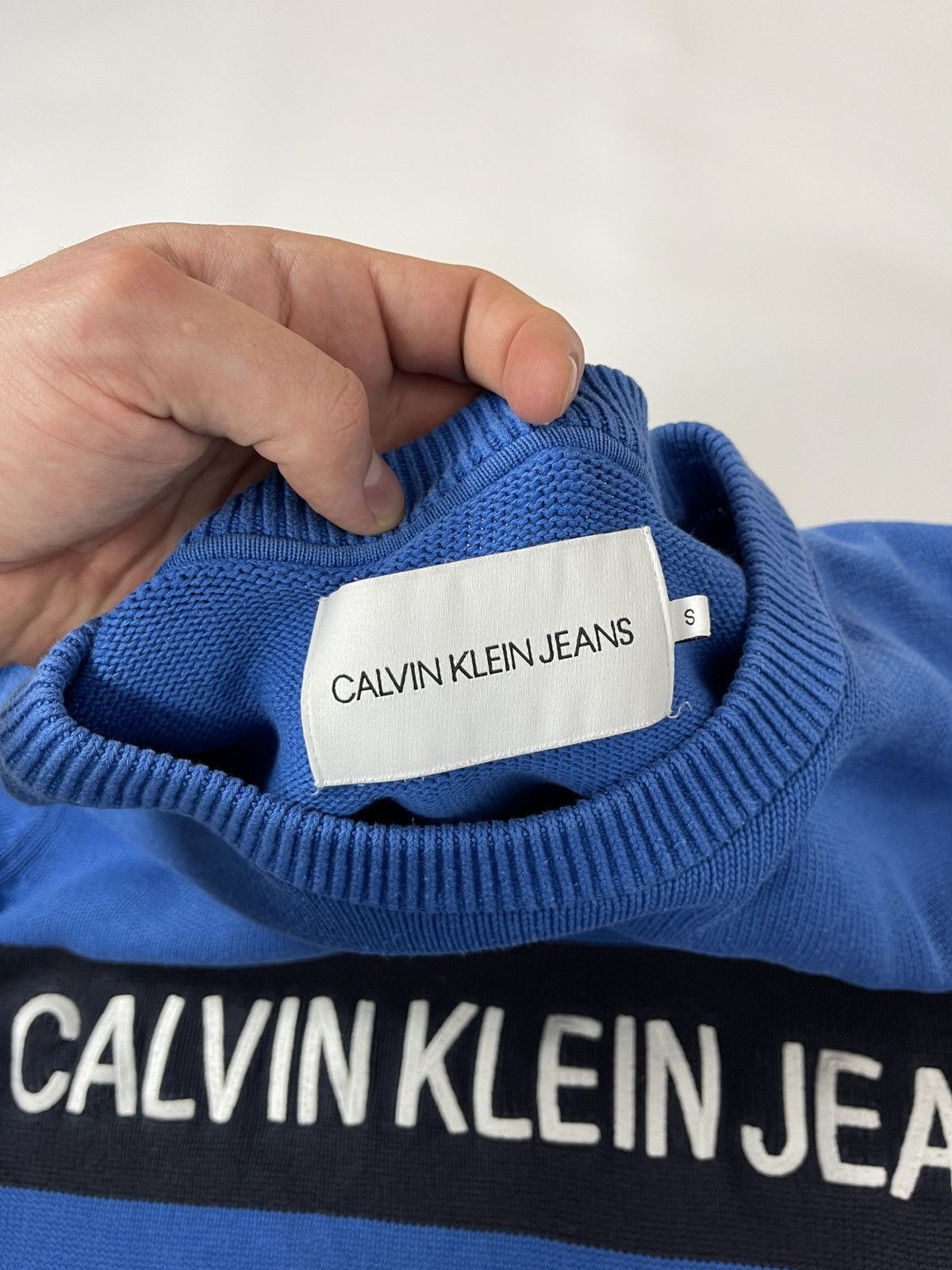 Calvin Klein Calvin Klein Jeans embroidered logo sweater raf simons style Size US S / EU 44-46 / 1 - 9 Thumbnail