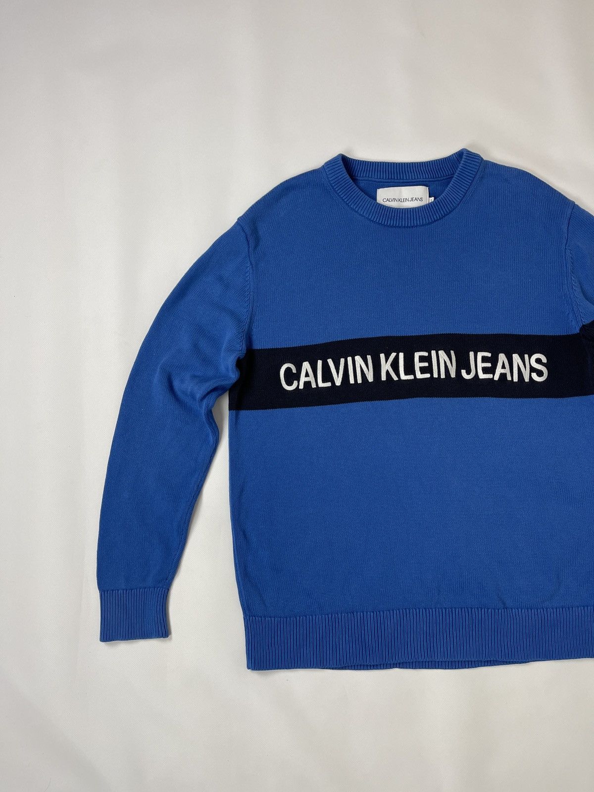 Calvin Klein Calvin Klein Jeans embroidered logo sweater raf simons style Size US S / EU 44-46 / 1 - 4 Thumbnail