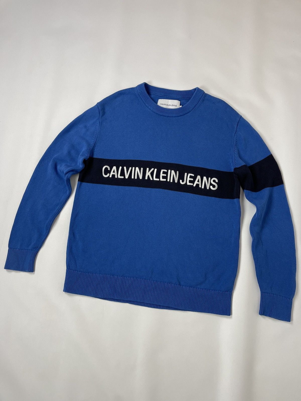 Calvin Klein Calvin Klein Jeans embroidered logo sweater raf simons style Size US S / EU 44-46 / 1 - 1 Thumbnail