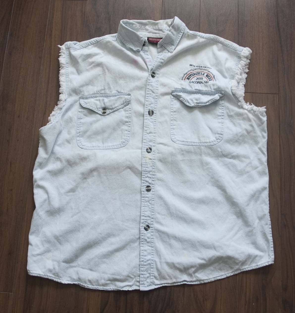 Other Motorcycle Week 2011 Laconia Vest Jacket Distressed Size US XL / EU 56 / 4 - 2 Thumbnail