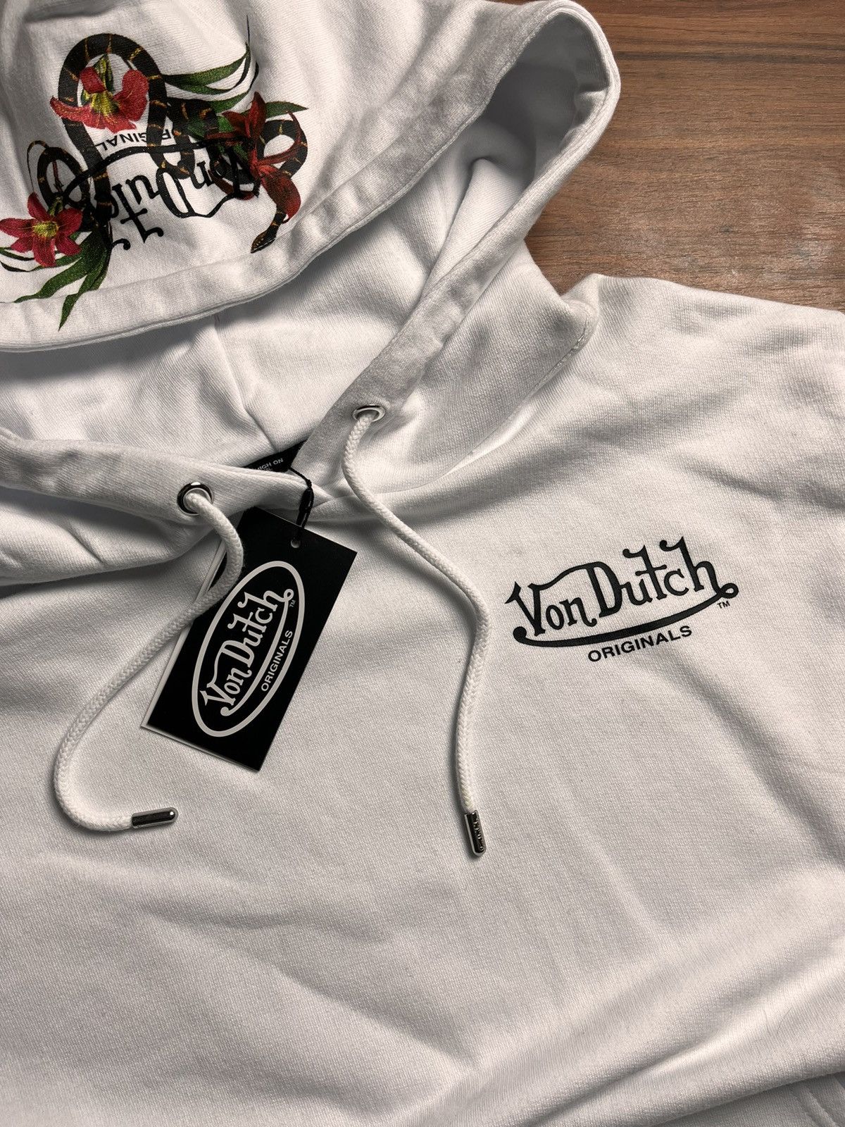 Von Dutch 🥀 Hoodie 00 Y2K Rare jungle graphic