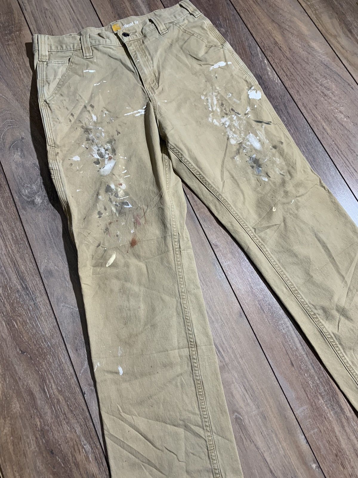Carhartt × Vintage Vintage carhartt carpenter painter pants denim jeans Size US 32 / EU 48 - 1 Thumbnail