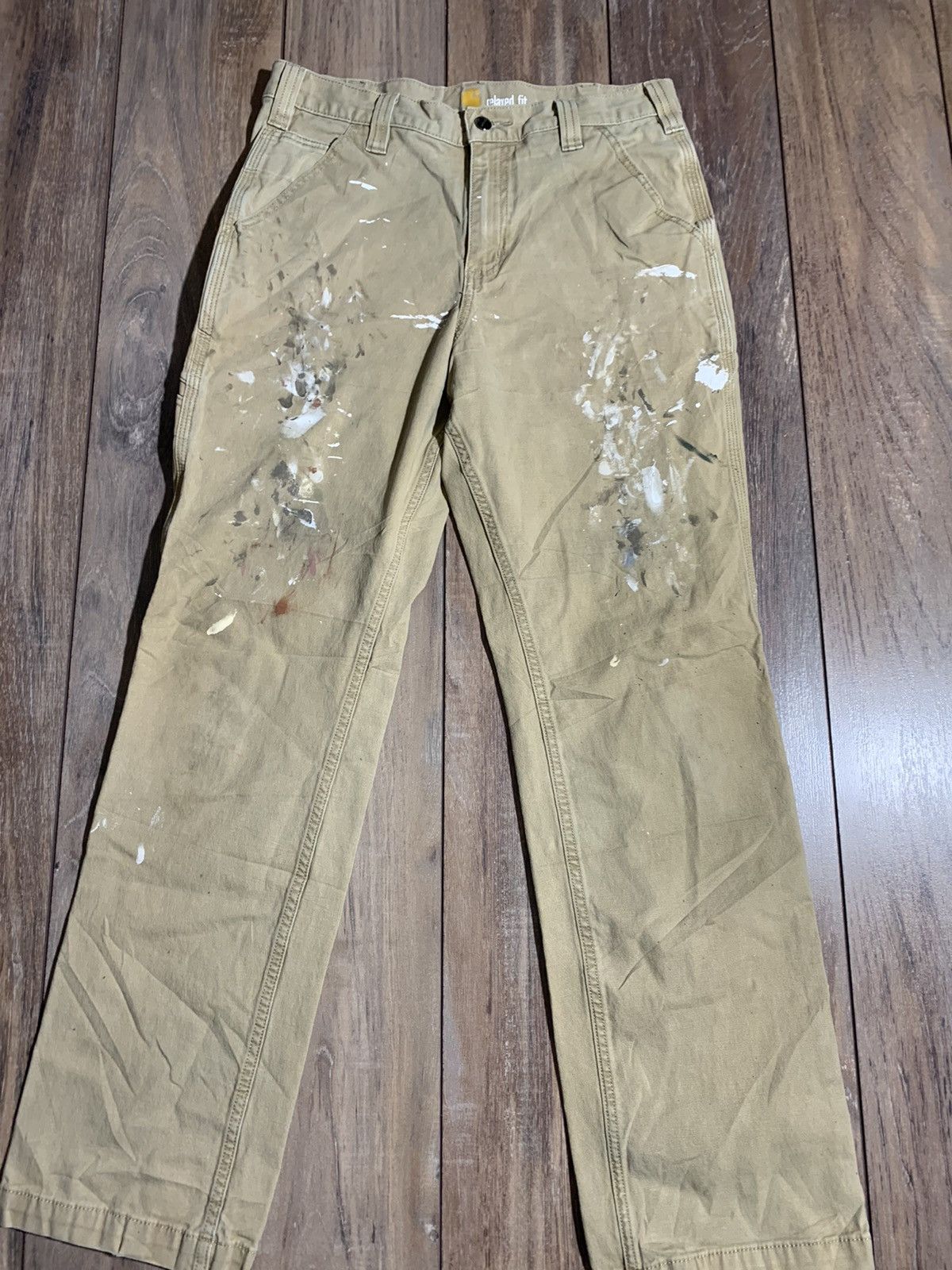 Carhartt × Vintage Vintage carhartt carpenter painter pants denim jeans Size US 32 / EU 48 - 2 Thumbnail