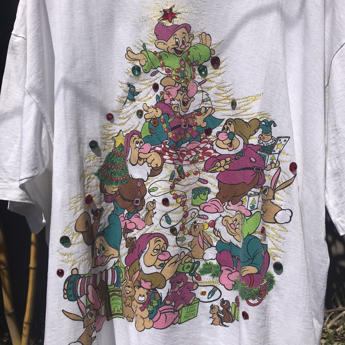 Cartoon Network × Disney × Vintage ‘90s Snow White Seven Dwarves Disney Movie Promo Tee Shirt Size US XXL / EU 58 / 5 - 2 Thumbnail