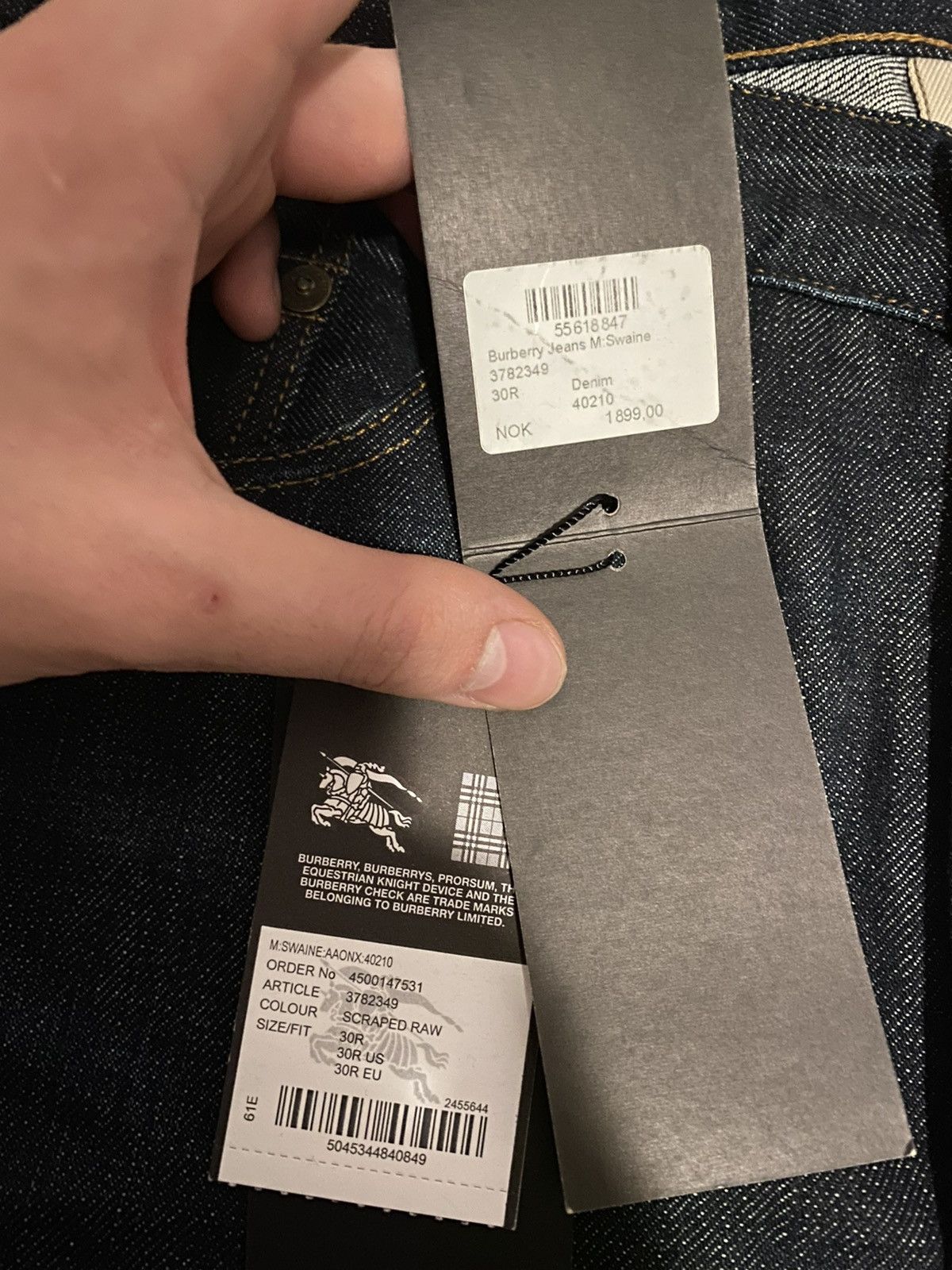 Burberry Burberry Brit Jeans M Swaine Denim Selvedge Size US 30 / EU 46 - 12 Thumbnail