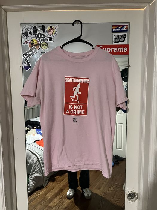 Travis Scott Travis Scott Skateboarding is Not A Crime Tee | Grailed