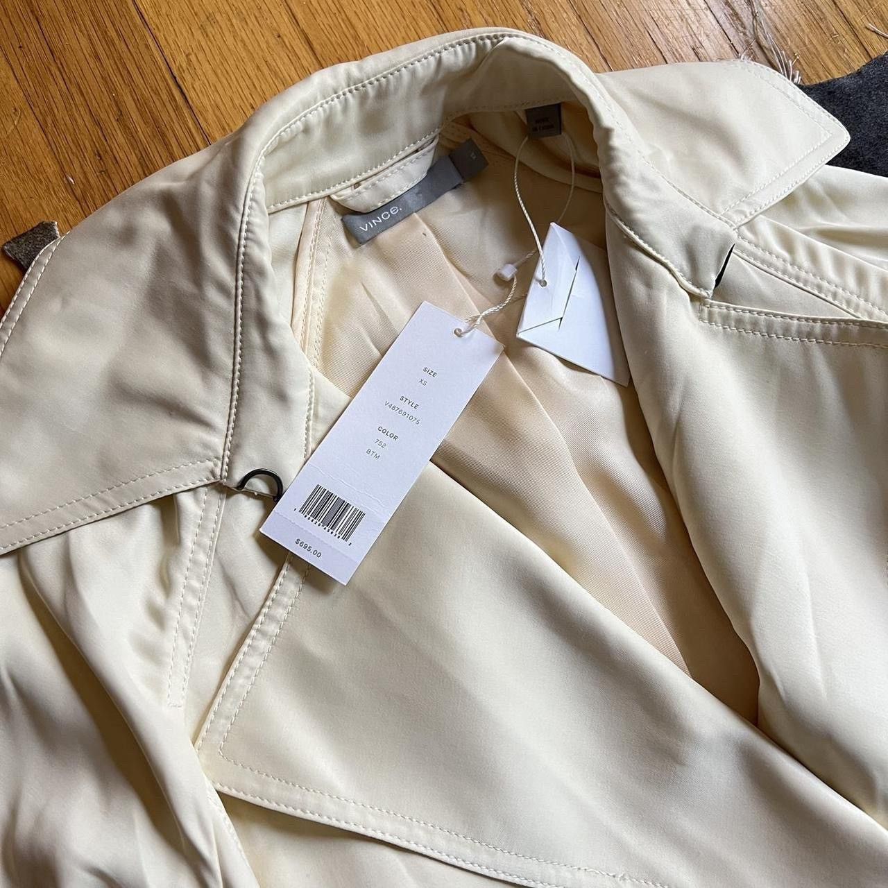 Vince Vince cream light weight belted trench coat size xs Size XS / US 0-2 / IT 36-38 - 3 Thumbnail
