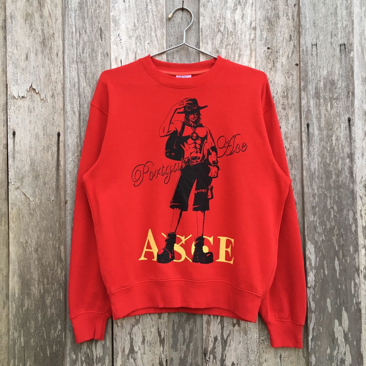 Anime × Japanese Brand × One Piece One Piece Animated Portgas D Ace Sweatshirt Big Logo Size US M / EU 48-50 / 2 - 1 Thumbnail