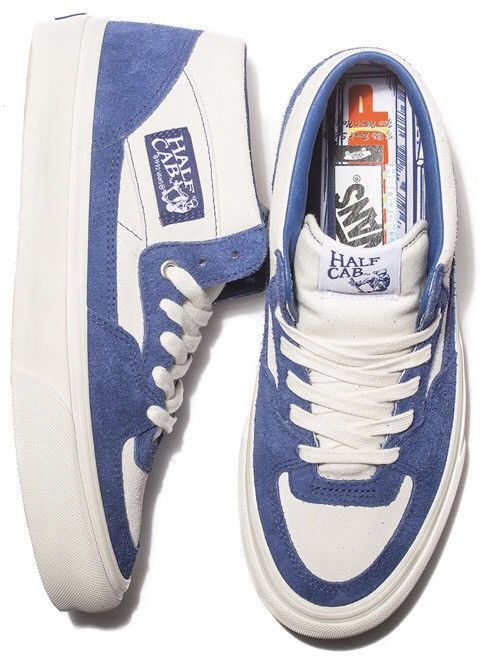 Vans BETTER GIFT SHOP X VANS VAULT HALF CAB (BLUE/OFF WHITE) | Grailed