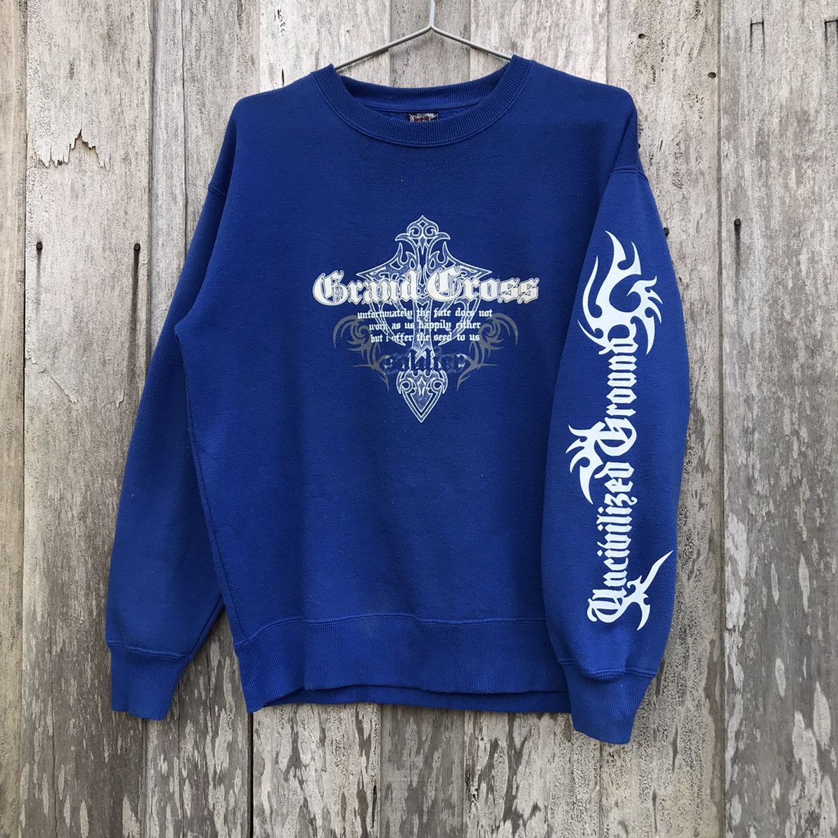 Japanese Brand Vintage Beaumere Grand Cross Spell Out Sweatshirt Big Logo Size US L / EU 52-54 / 3 - 6 Thumbnail