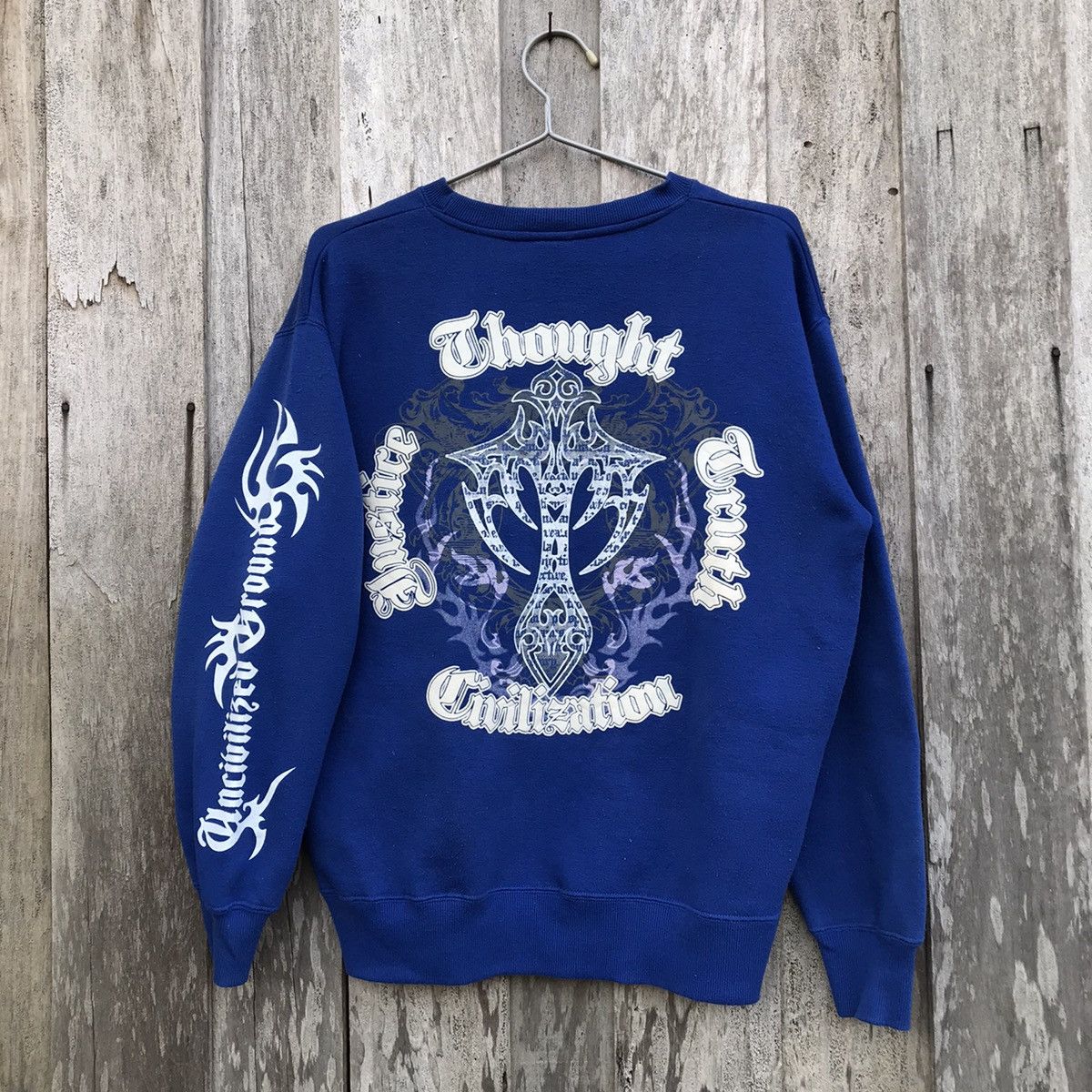 Japanese Brand Vintage Beaumere Grand Cross Spell Out Sweatshirt Big Logo Size US L / EU 52-54 / 3 - 2 Thumbnail