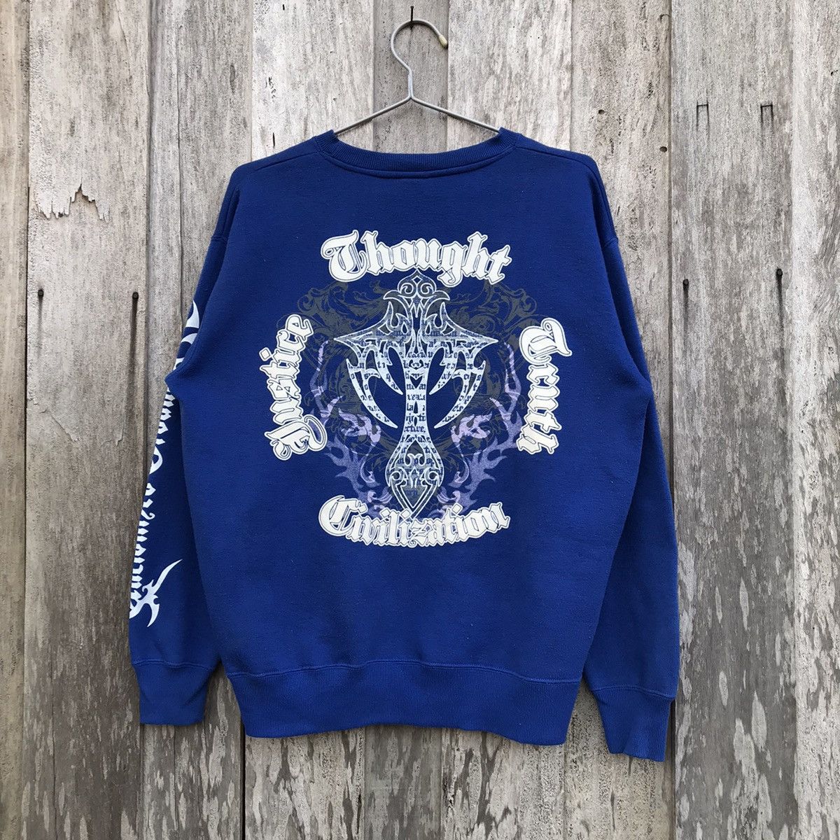 Japanese Brand Vintage Beaumere Grand Cross Spell Out Sweatshirt Big Logo Size US L / EU 52-54 / 3 - 1 Thumbnail
