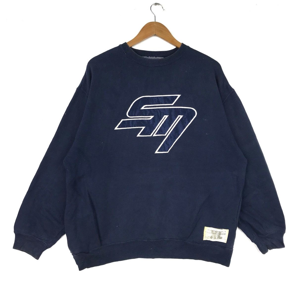 Vintage Vintage Smooth Design Sweatshirt Big Logo Pullover Jumper Size US XL / EU 56 / 4 - 1 Thumbnail