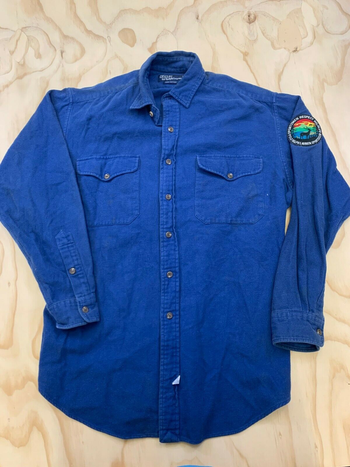 Polo Ralph Lauren VINTAGE POLO RALPH LAUREN WILDLIFERESPECT BLUE BUTTON SHIRT Size US M / EU 48-50 / 2 - 1 Thumbnail