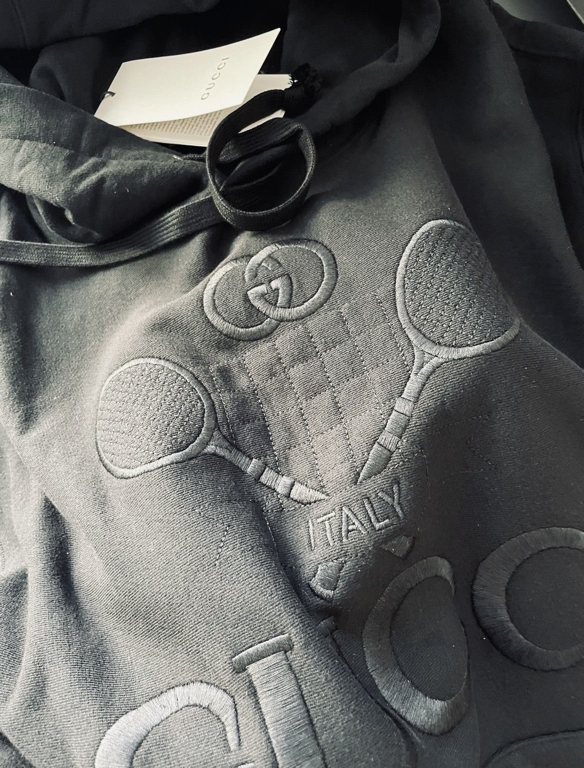 Gucci Super Runway BrandNEW Sold Out Tennis Logo Embroidery Hoodie Size US XXL / EU 58 / 5 - 22 Thumbnail