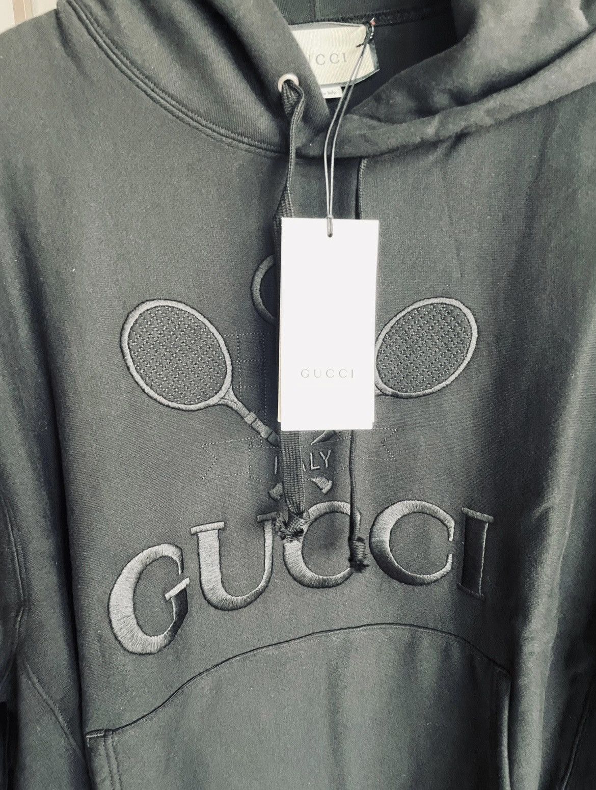Gucci Super Runway BrandNEW Sold Out Tennis Logo Embroidery Hoodie Size US XXL / EU 58 / 5 - 9 Thumbnail