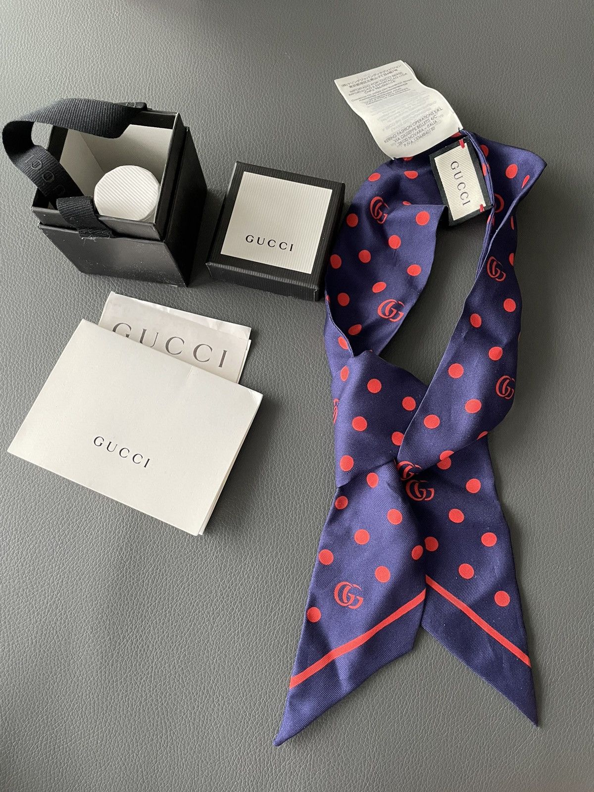 Gucci Brand New Runway Limited Edition Gucci Logo Twilly Rare Size ONE SIZE - 1 Thumbnail