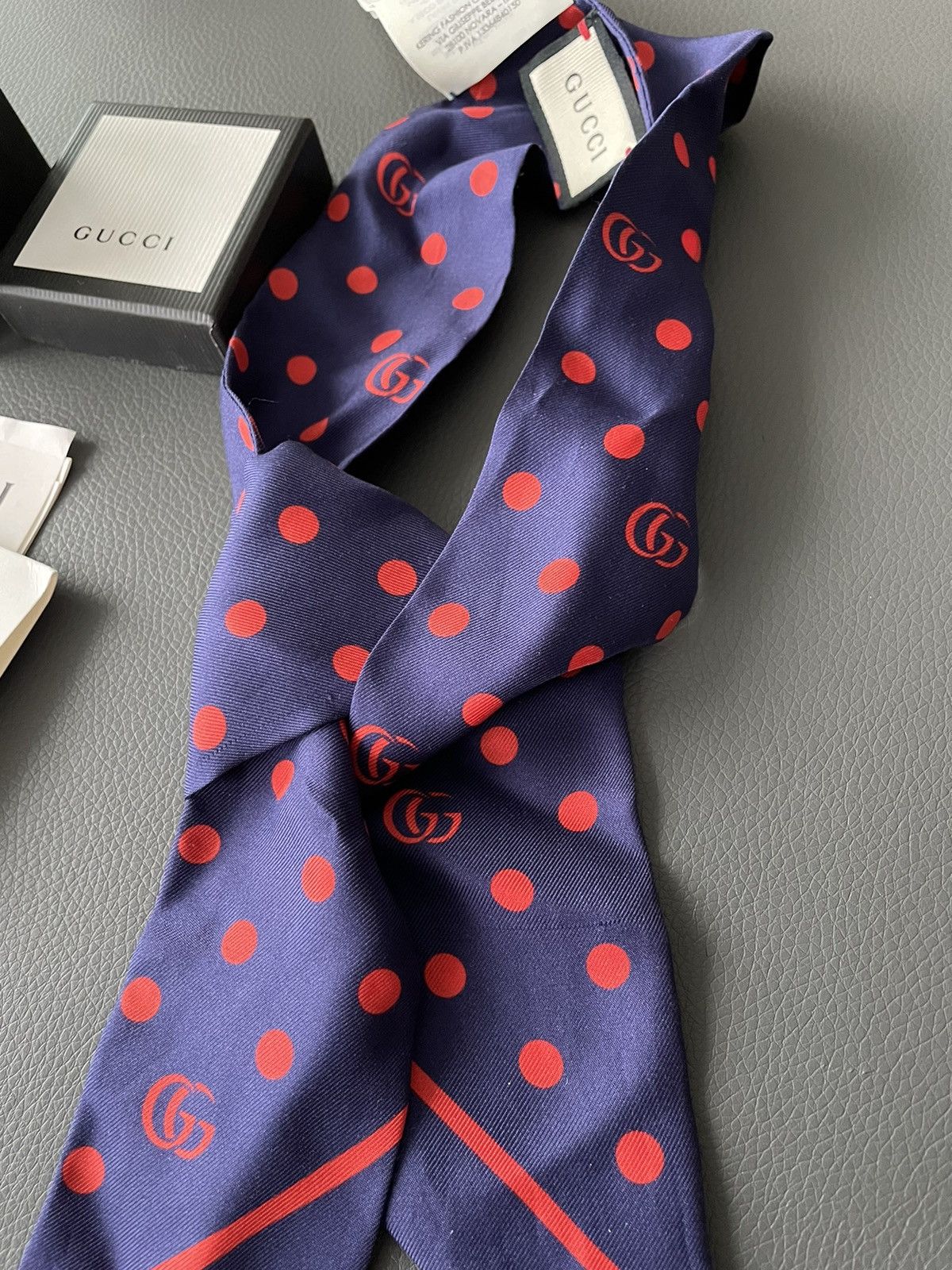 Gucci Brand New Runway Limited Edition Gucci Logo Twilly Rare Size ONE SIZE - 3 Thumbnail