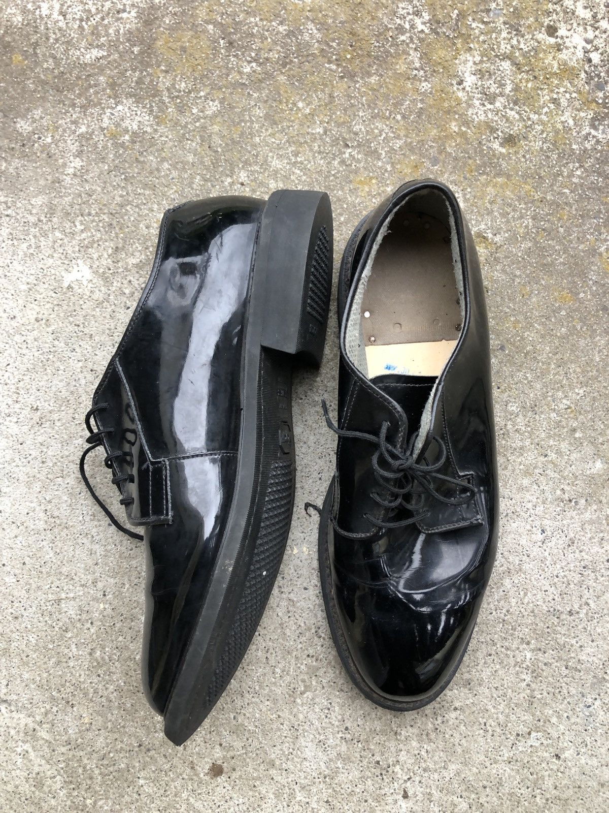 Vintage Vintage shiny patent leather derby derbies Size US 10 / EU 43 - 3 Thumbnail