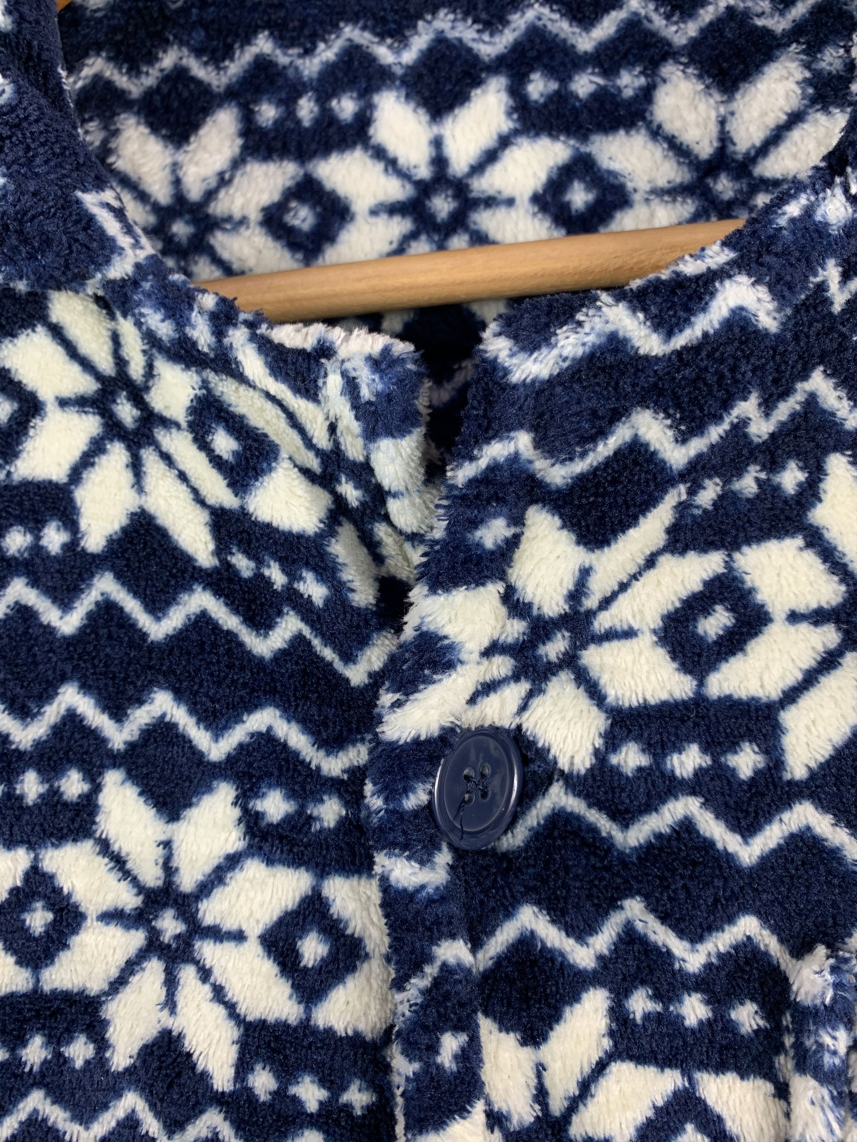 Japanese Brand × Vintage ❄️Vintage Button Up Floral Aztec Fleece Jacket Size US M / EU 48-50 / 2 - 6 Thumbnail