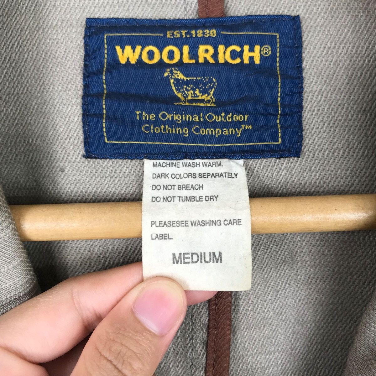 Vintage Vintage WOOLRICH Blazer Jeans Casual Style Size 40R - 3 Thumbnail