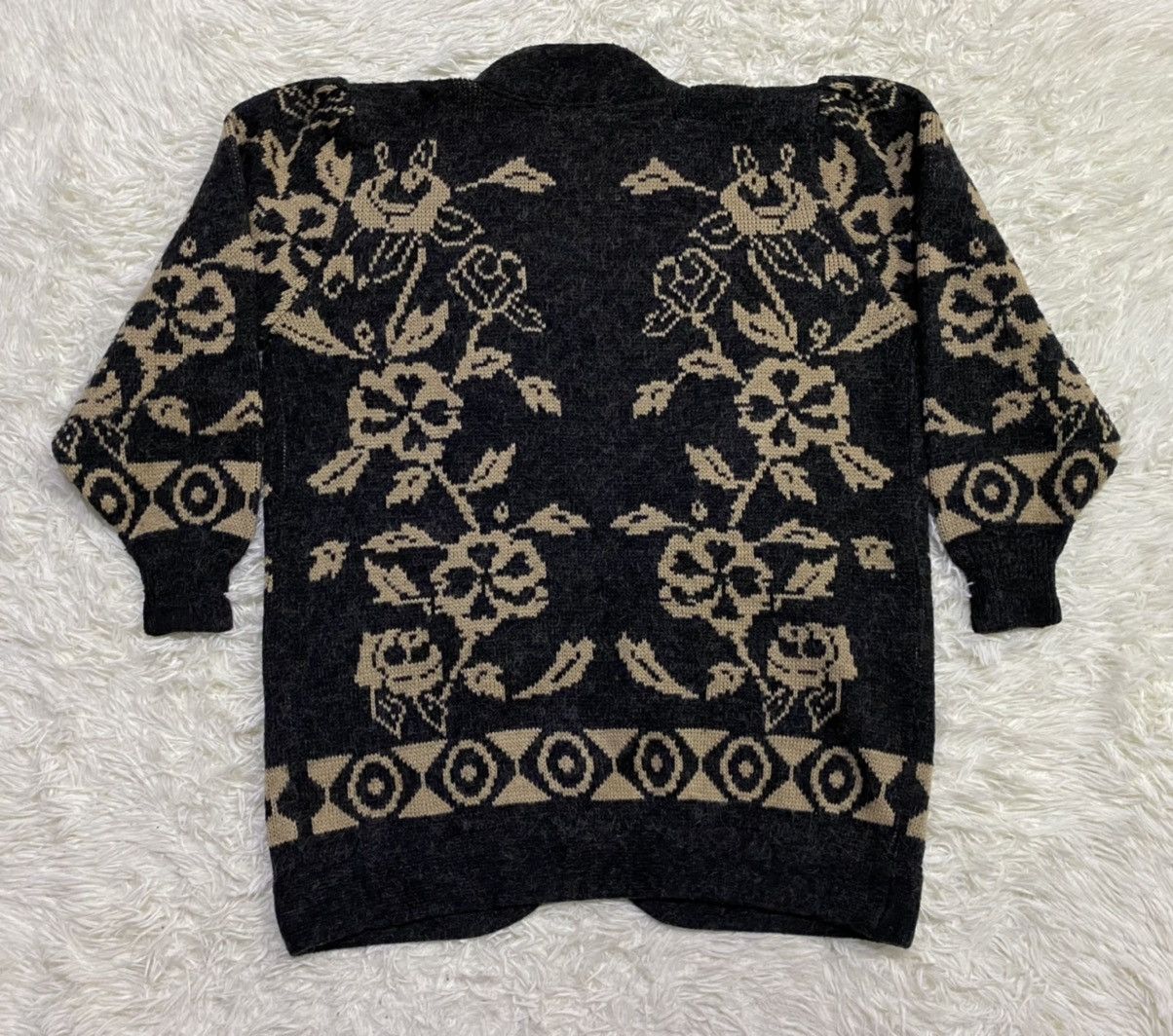 Other Wool Blend Floral Wrapped Knit Cardigan Sweater Size M / US 6-8 / IT 42-44 - 9 Thumbnail