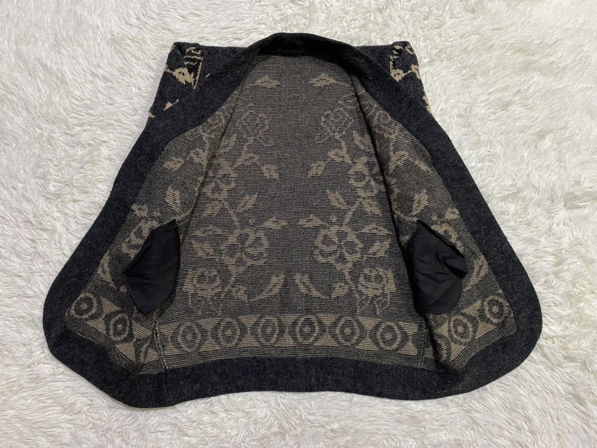 Other Wool Blend Floral Wrapped Knit Cardigan Sweater Size M / US 6-8 / IT 42-44 - 6 Thumbnail