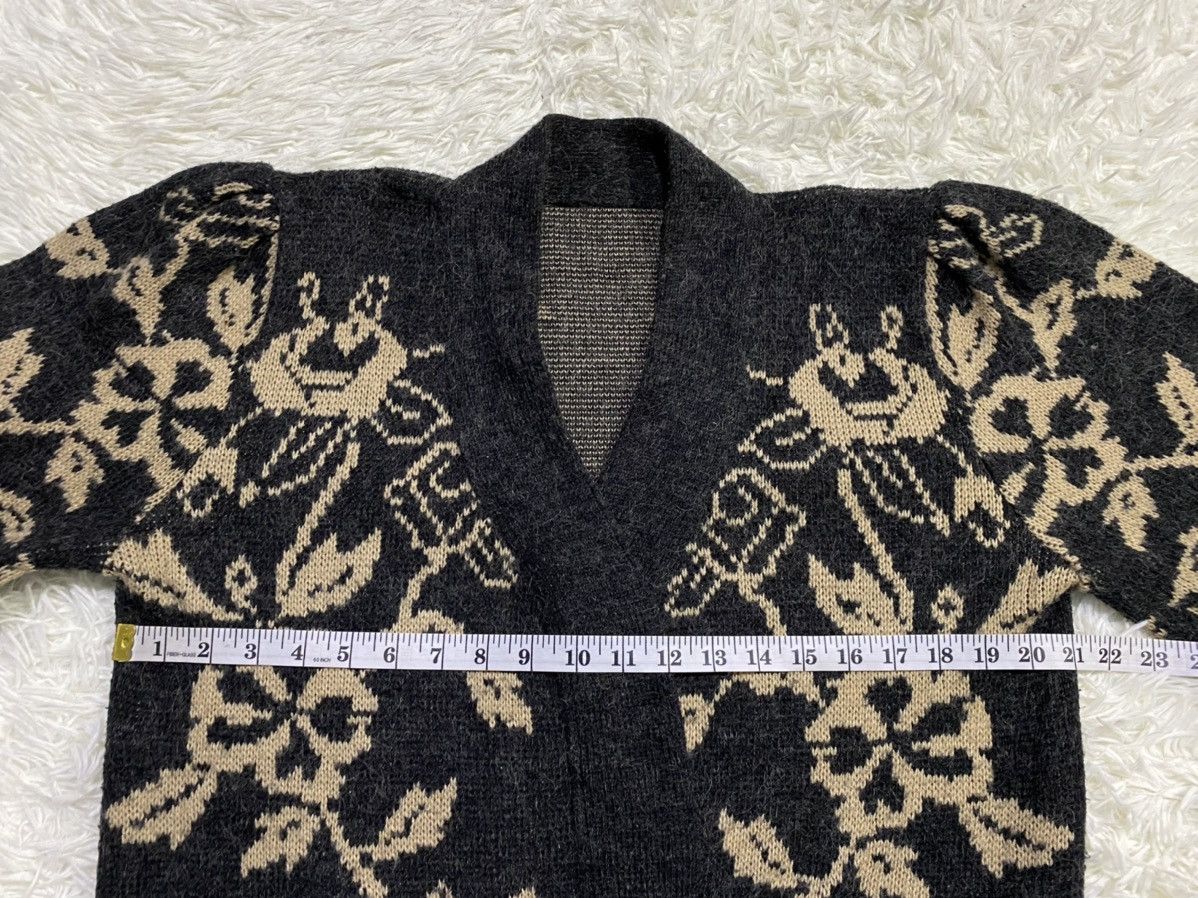 Other Wool Blend Floral Wrapped Knit Cardigan Sweater Size M / US 6-8 / IT 42-44 - 14 Thumbnail