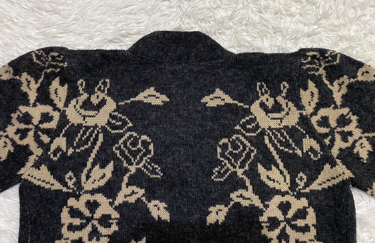 Other Wool Blend Floral Wrapped Knit Cardigan Sweater Size M / US 6-8 / IT 42-44 - 10 Thumbnail