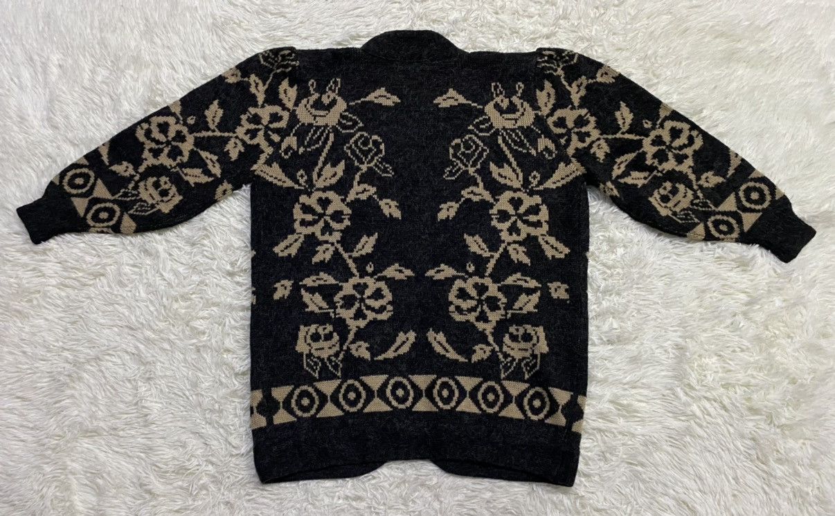 Other Wool Blend Floral Wrapped Knit Cardigan Sweater Size M / US 6-8 / IT 42-44 - 8 Thumbnail