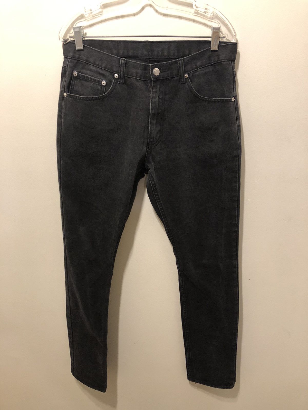 Cheap Monday tapered rinse black denim
