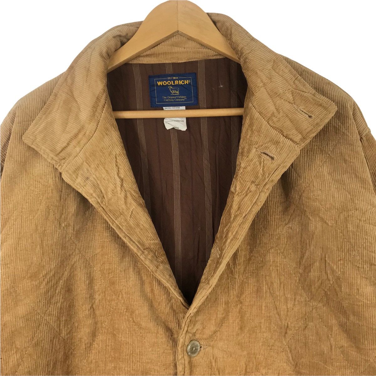 Vintage WOOLRICH Jacket Corduroy Quilted Design Vintage