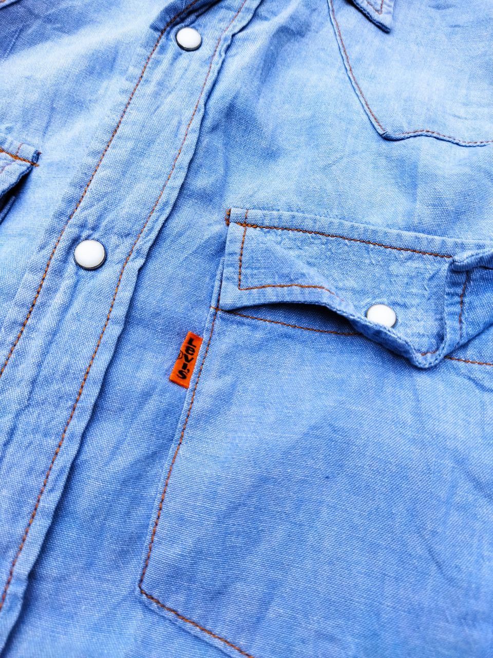 Levi's Vintage Clothing Levi's Orange Tag Snap Button Chambray Shirt Size S / US 4 / IT 40 - 4 Thumbnail