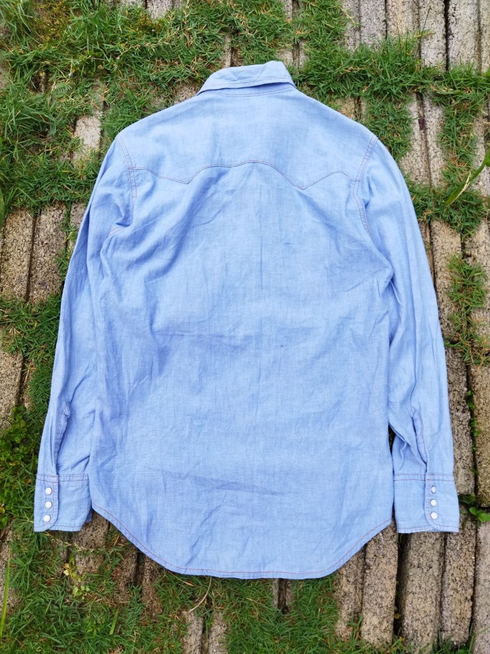 Levi's Vintage Clothing Levi's Orange Tag Snap Button Chambray Shirt Size S / US 4 / IT 40 - 9 Thumbnail