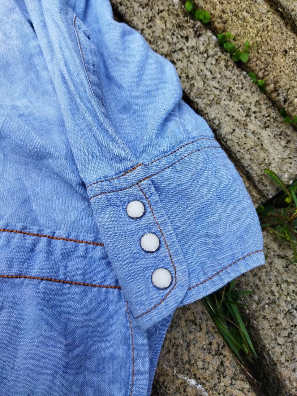 Levi's Vintage Clothing Levi's Orange Tag Snap Button Chambray Shirt Size S / US 4 / IT 40 - 8 Thumbnail
