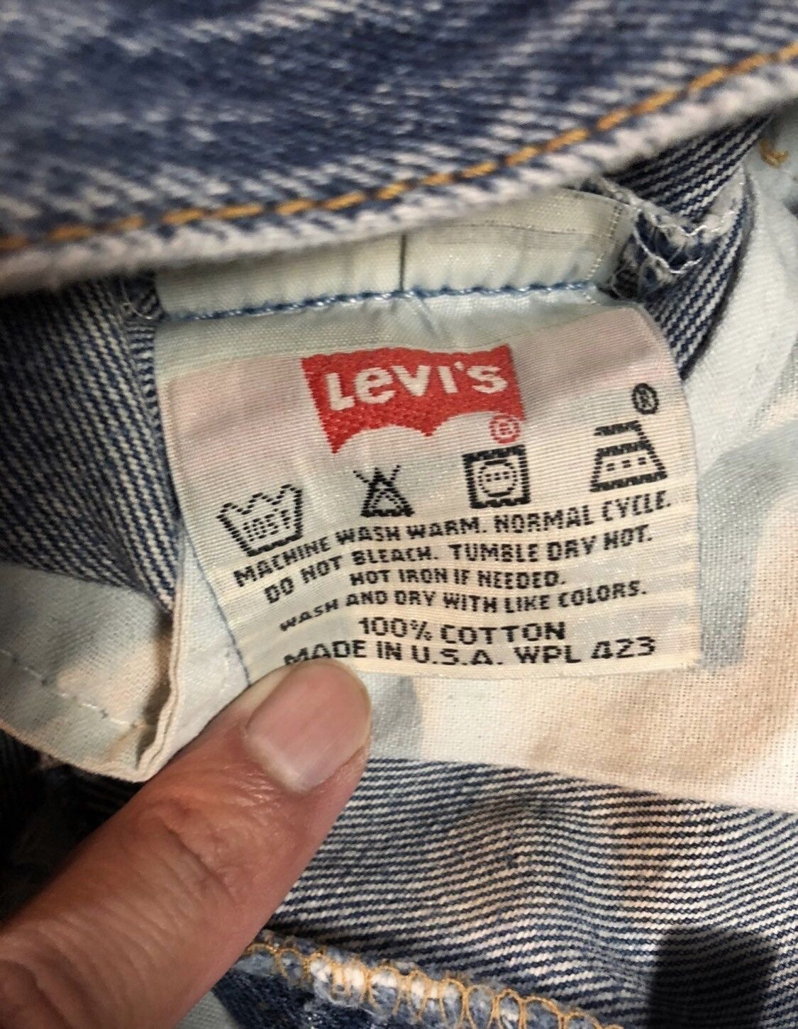 Japanese Brand Vtg LEVIS 501 Button Fly Jeans 29 x 34 Size 29" - 6 Thumbnail