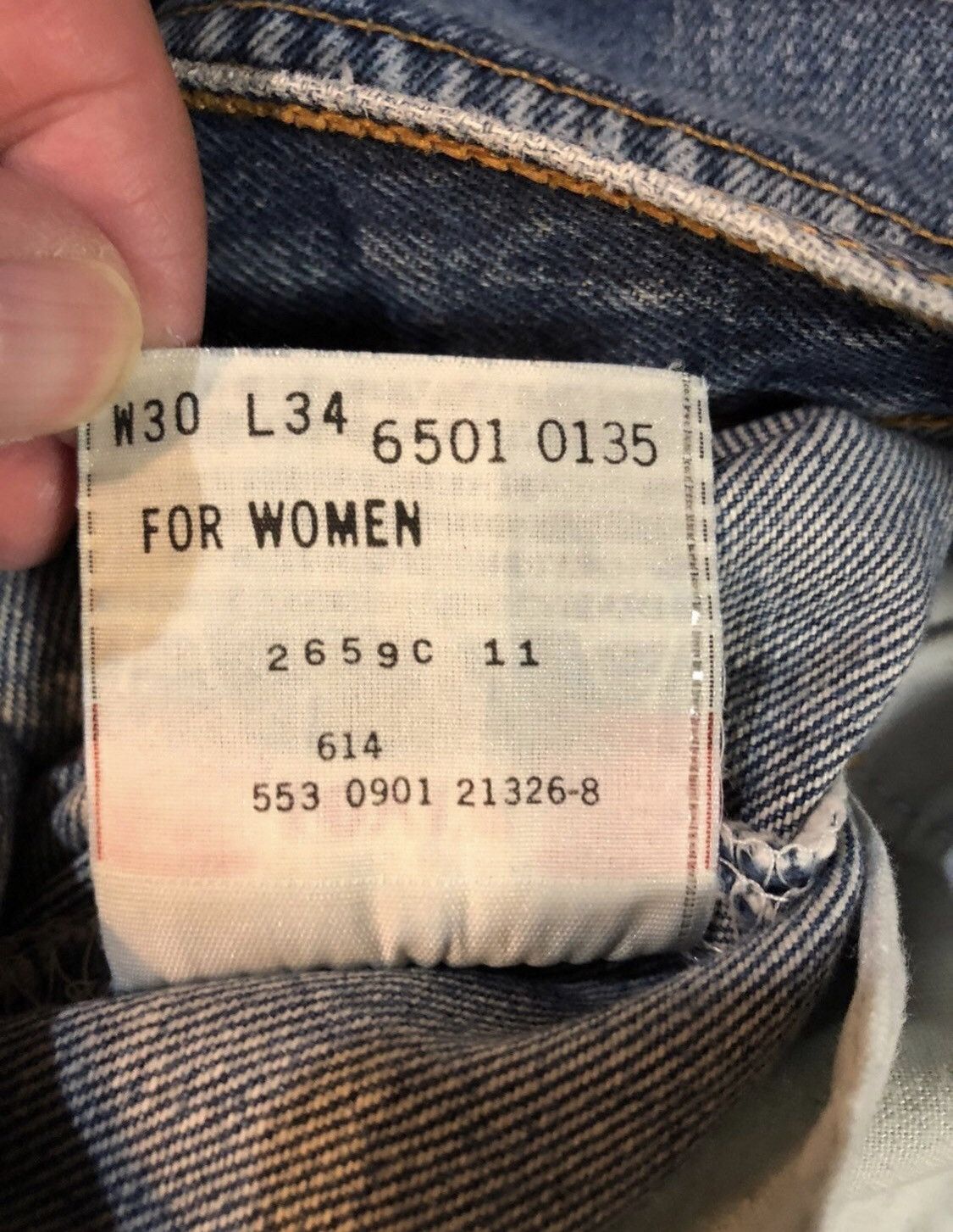 Japanese Brand Vtg LEVIS 501 Button Fly Jeans 29 x 34 Size 29" - 7 Thumbnail