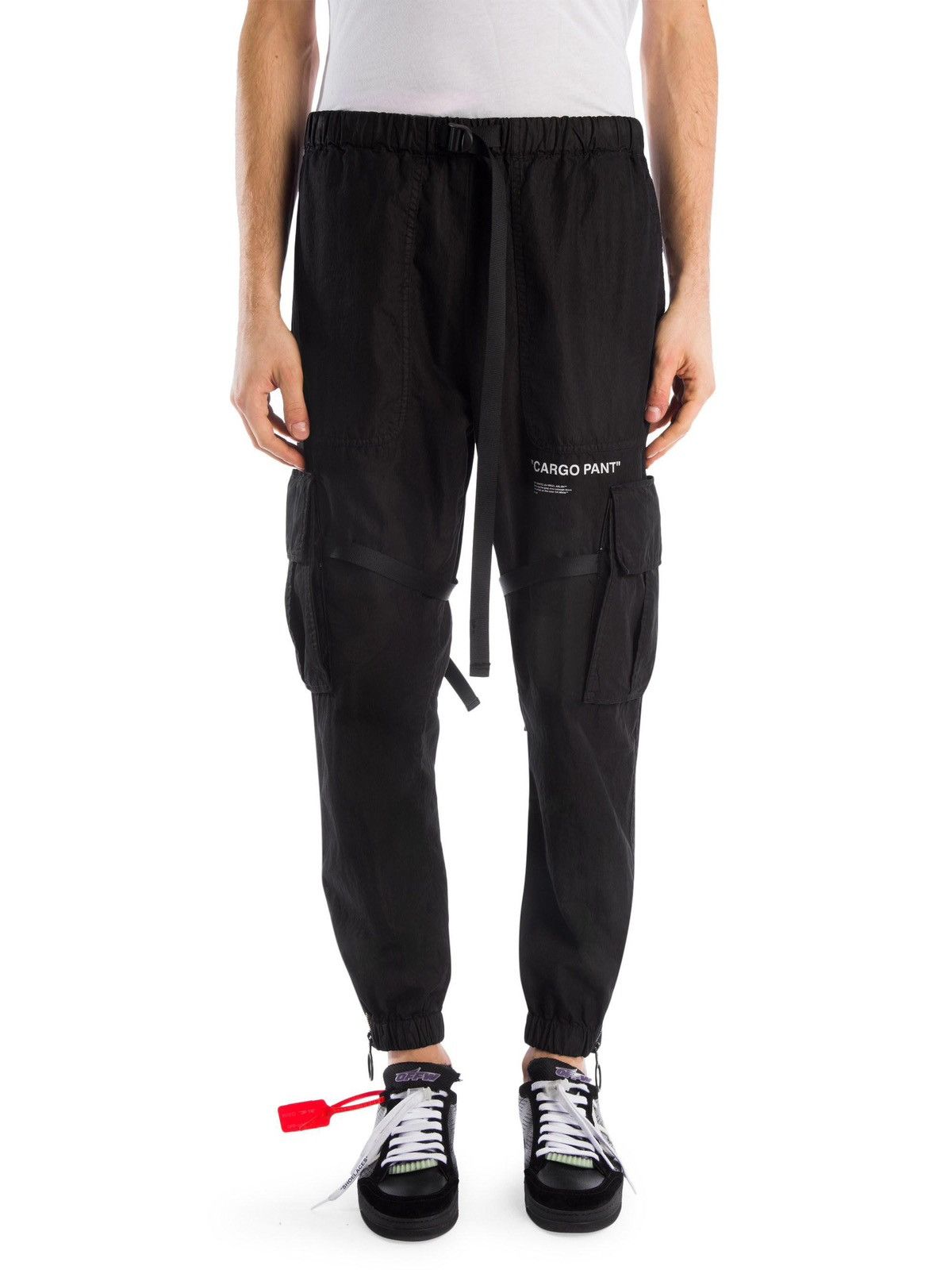 Off white cargo pants black best sale