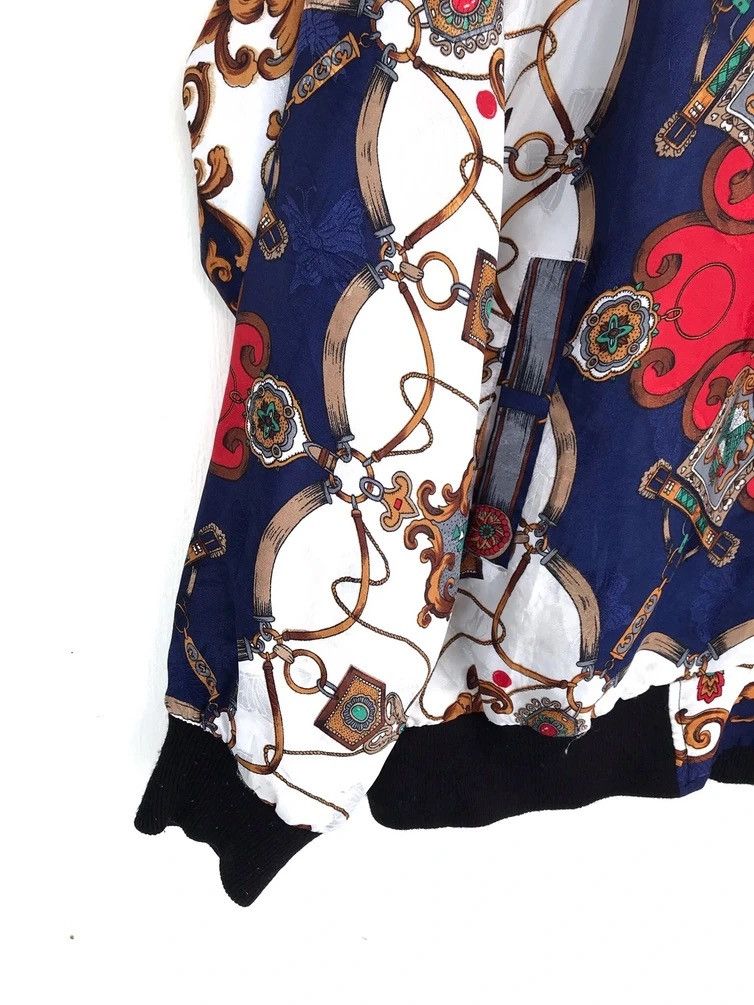 Designer Vintage Abstract Royalty Baroque Overprinted Design Jacket Size US L / EU 52-54 / 3 - 4 Thumbnail