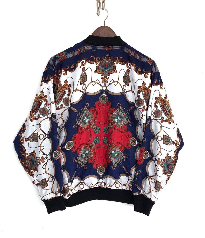 Designer Vintage Abstract Royalty Baroque Overprinted Design Jacket Size US L / EU 52-54 / 3 - 2 Thumbnail