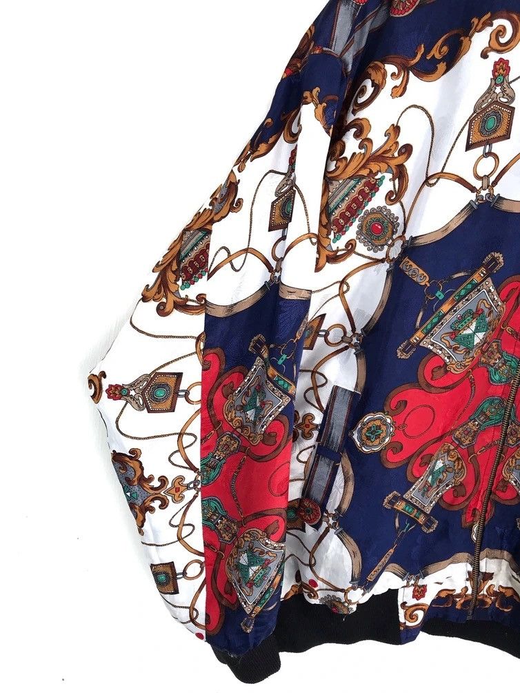 Designer Vintage Abstract Royalty Baroque Overprinted Design Jacket Size US L / EU 52-54 / 3 - 3 Thumbnail