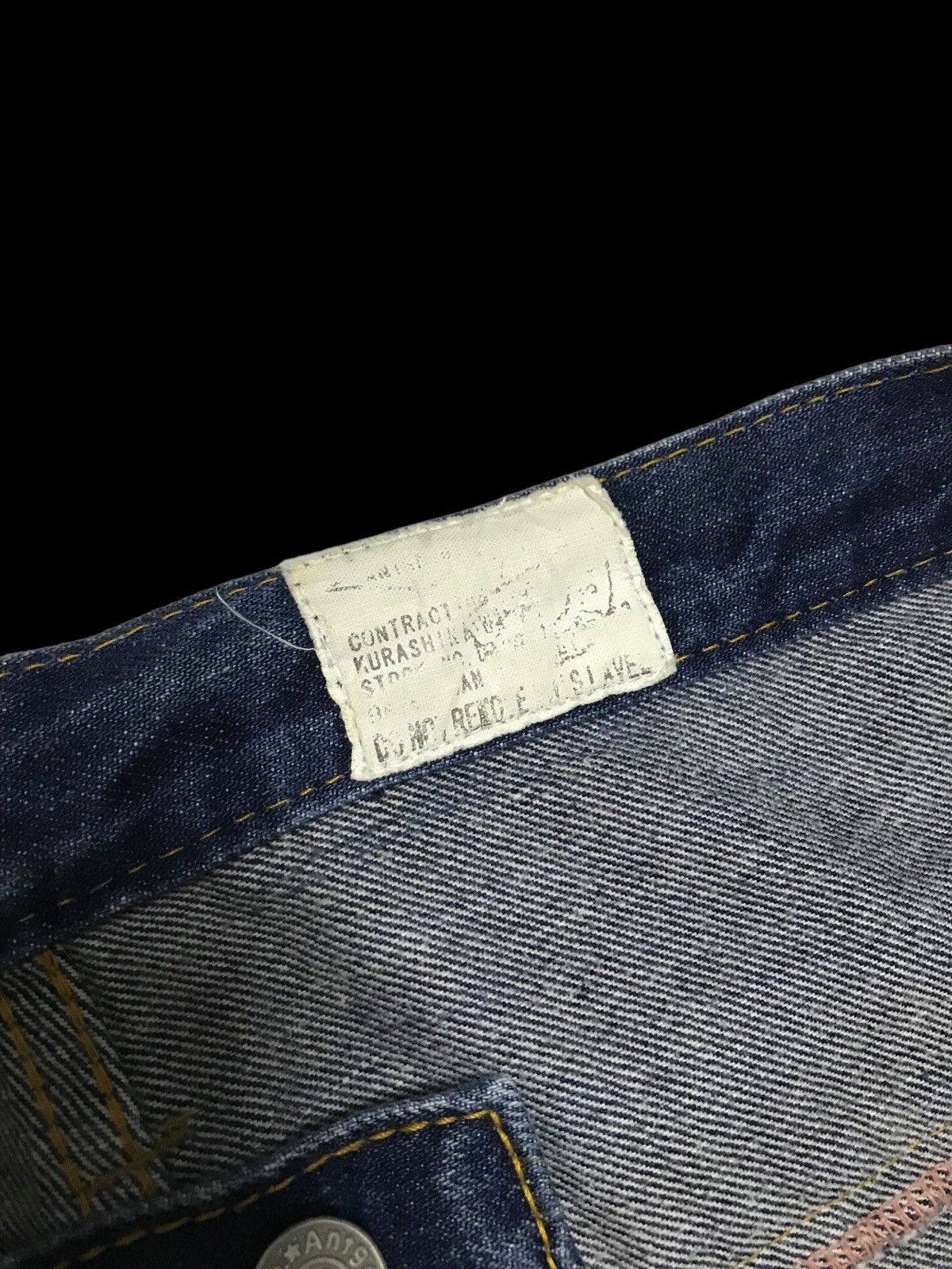 If Six Was Nine × Kazuki Kuraishi Patchwork Kuraishi Distressed Double Waist Denim Jeans Size 28" / US 6 / IT 42 - 12 Thumbnail