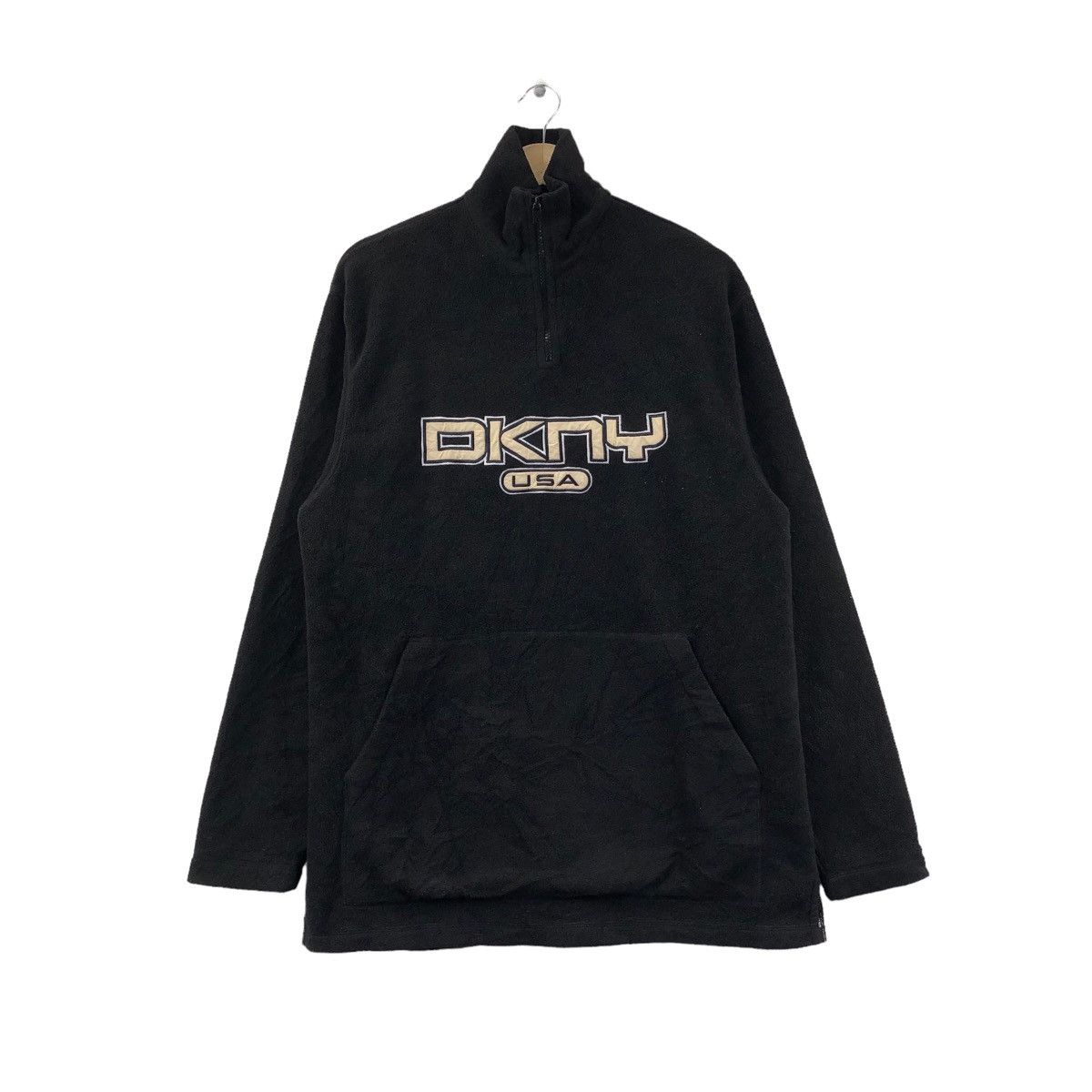 Vintage DKNY Donna Karan New York Active Usa Half Zipper