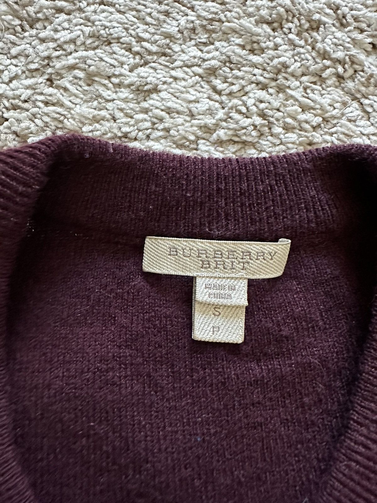 Burberry Burberry Brit Sweater Wool striped Small Size US S / EU 44-46 / 1 - 4 Thumbnail