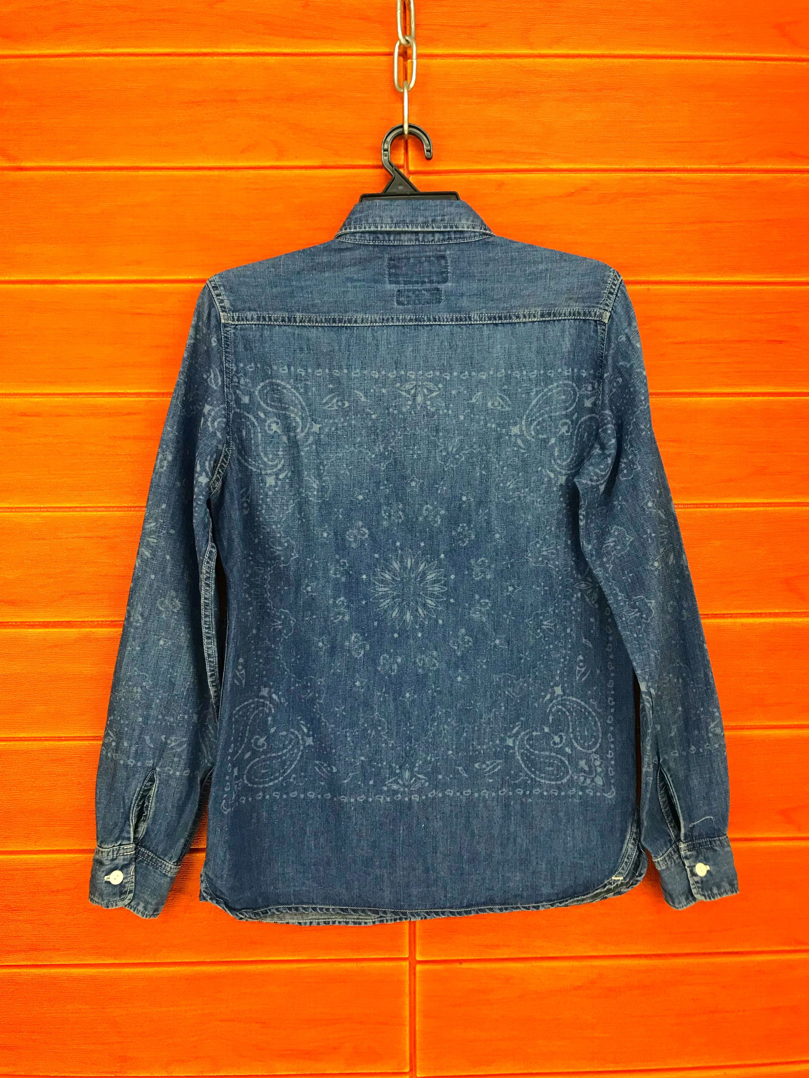 Lee × Number (N)ine LEE X NANO UNIVERSE Paisley Denim Button Up Shirt Size US S / EU 44-46 / 1 - 7 Thumbnail